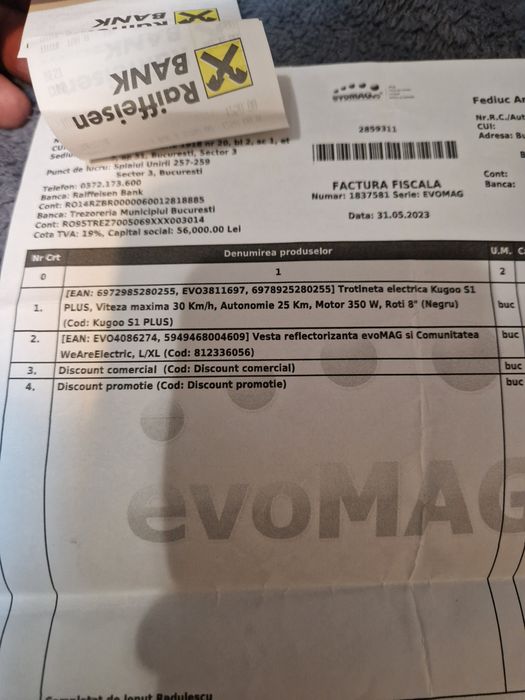Trotineta electrica Kugoo S1 PLUS
