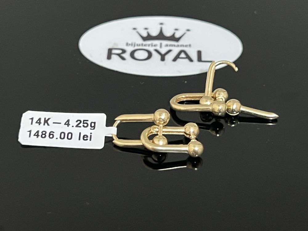 Bijuteria Royal CB : Cercei aur 14k 4,25 grame