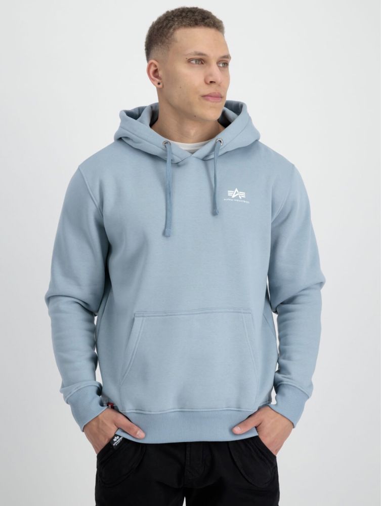 Alpha Industries Basic Small Logo Hoodie ОРИГИНАЛ мъжки суичър -М/L/XL