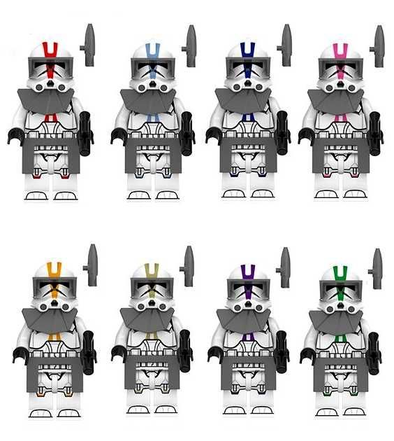 Set 8 Minifigurine tip Lego Star Wars Clone ARC Armors pack2