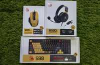 Продаётся мышь W95 Sports Lime, клавиатура S98 Lime и наушники M590i