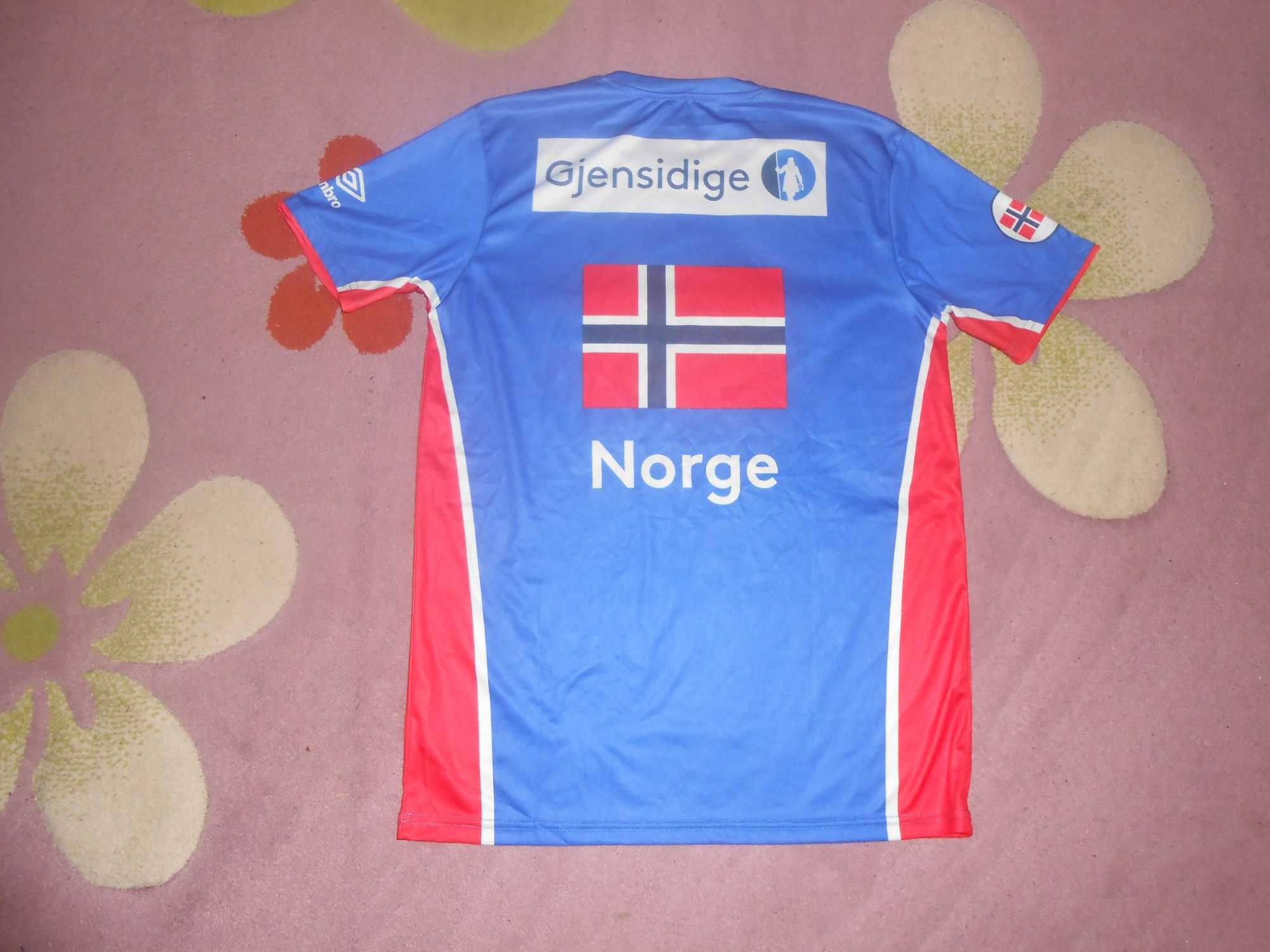 tricou handbal norvegia norge umbro marimea L