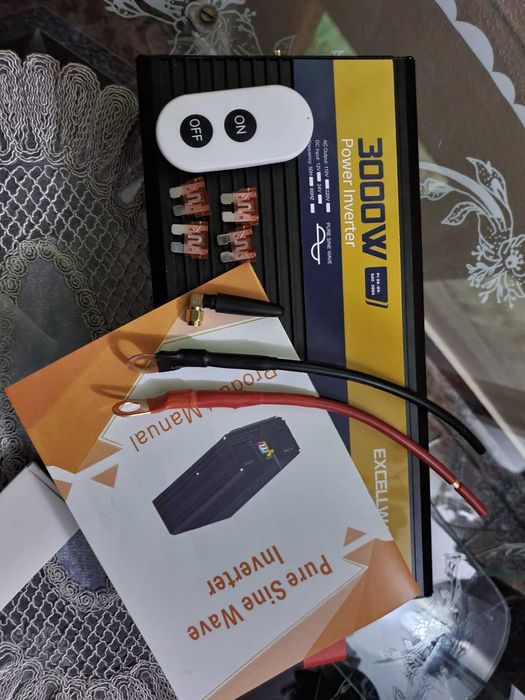 Invertor Sinus Pur 3000w 12v 220v cu afisaj led, telecomanda