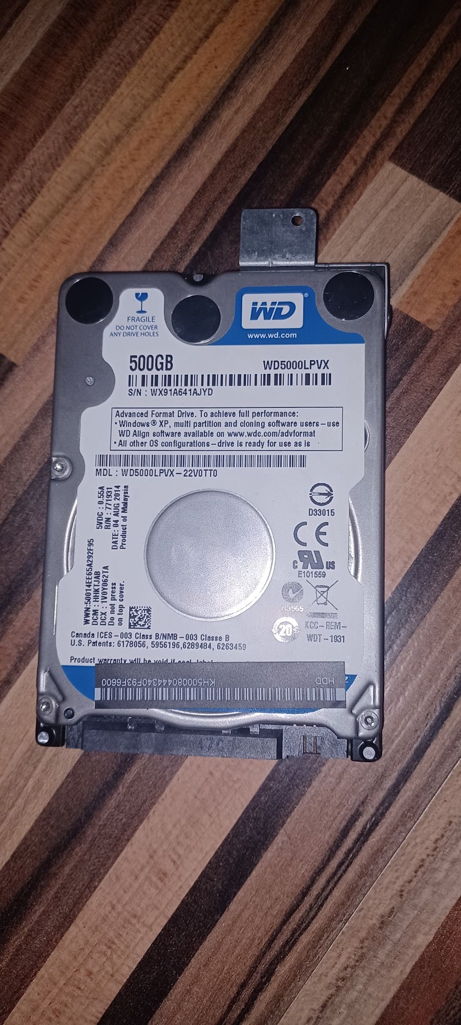 Hard disk WD blue 500GB