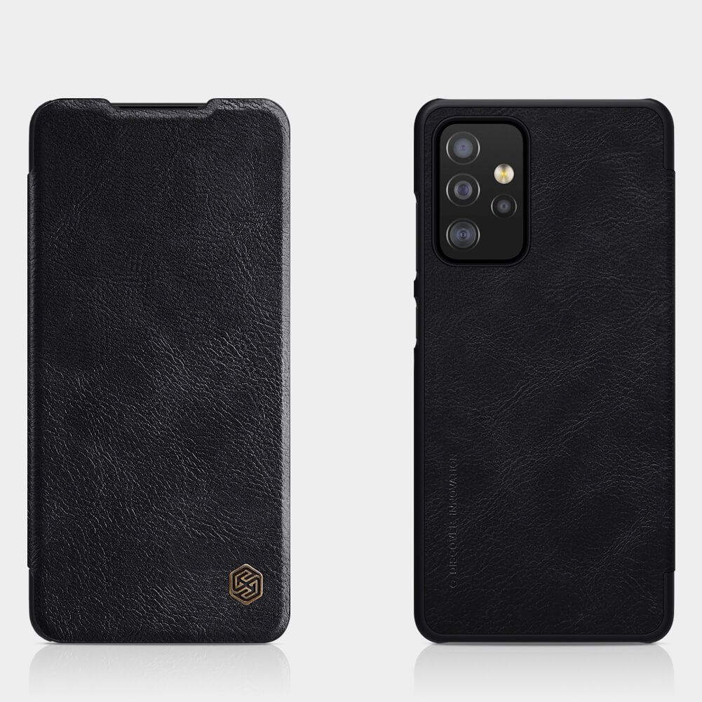 Husa Nillkin Qin Leather compatibila cu Samsung Galaxy A52 4G/5G Black