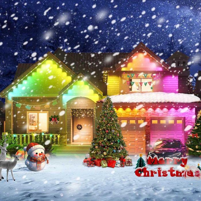 Brillistep RGBIC WiFi LED  постоянни външни светлини 15 м, за стрехи