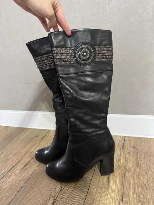 Сапоги осенние черный