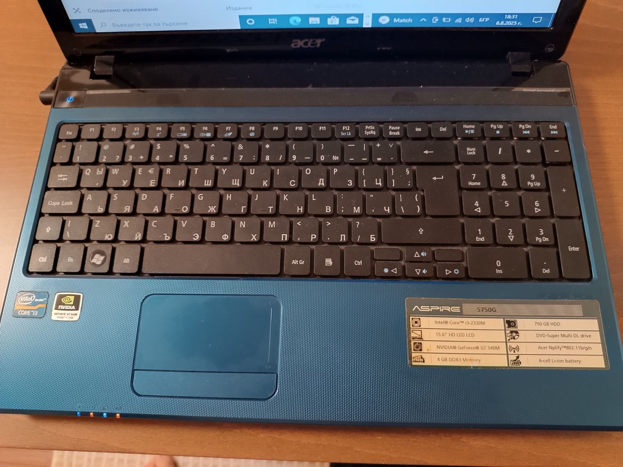 Лаптоп Acer 5750G