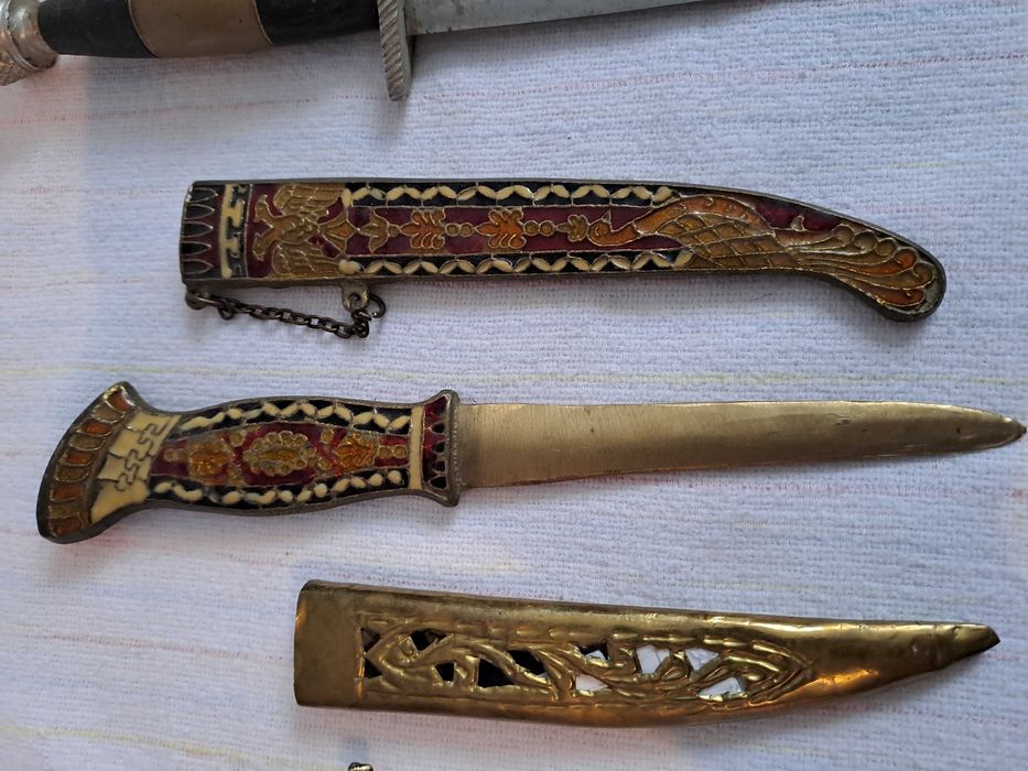 maceta cutit pumnal african alama piele 22 - 30 cm