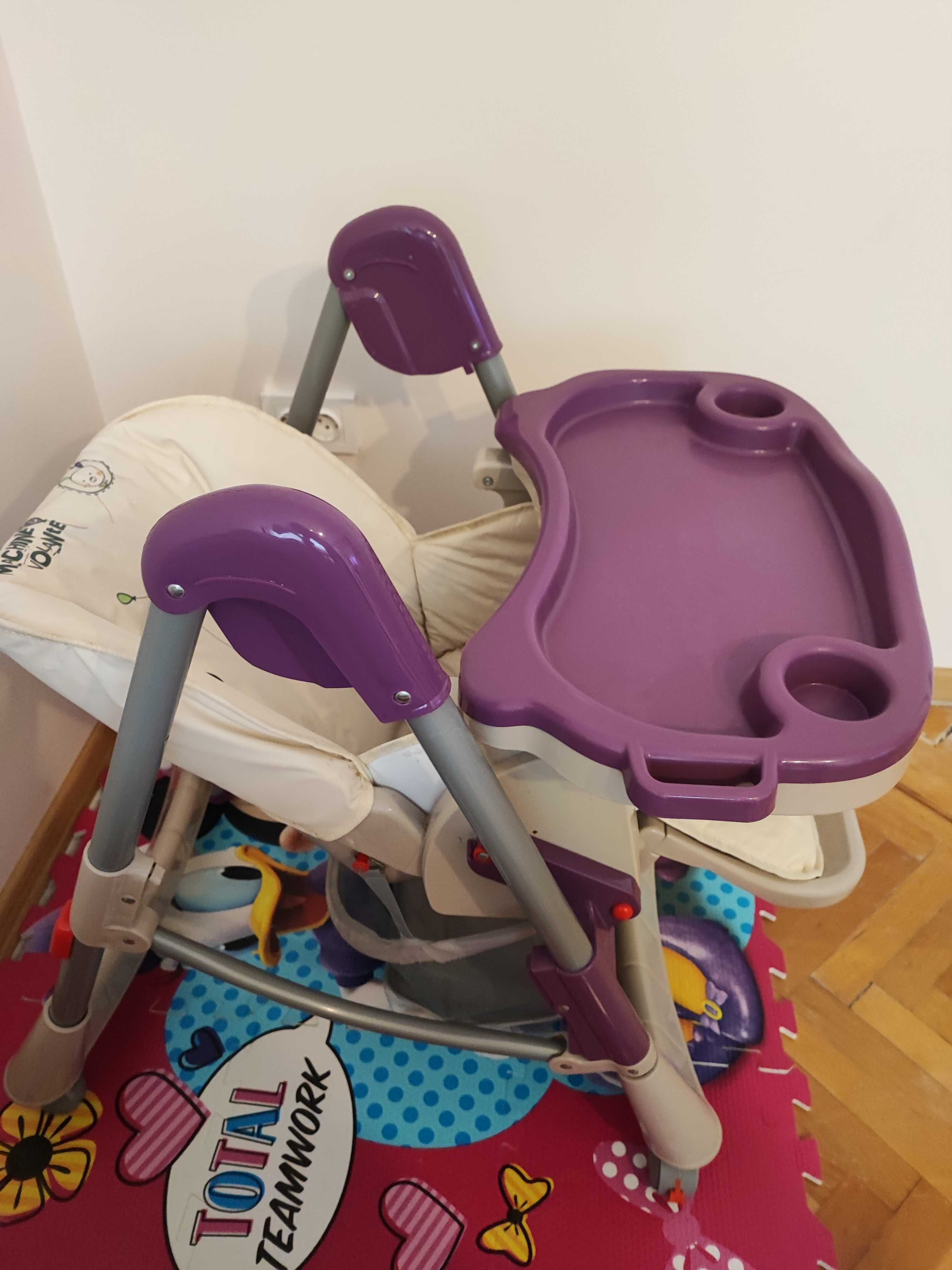 Бебешко столче за хранене с регулируема височина chippolino