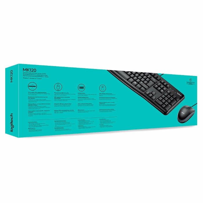 Logitech MK120 Комплект клавиатура и мышь!