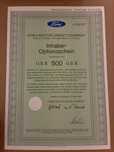 $ 500 dolari 1000 marci actiune 1987 Ford Motor Credit Company