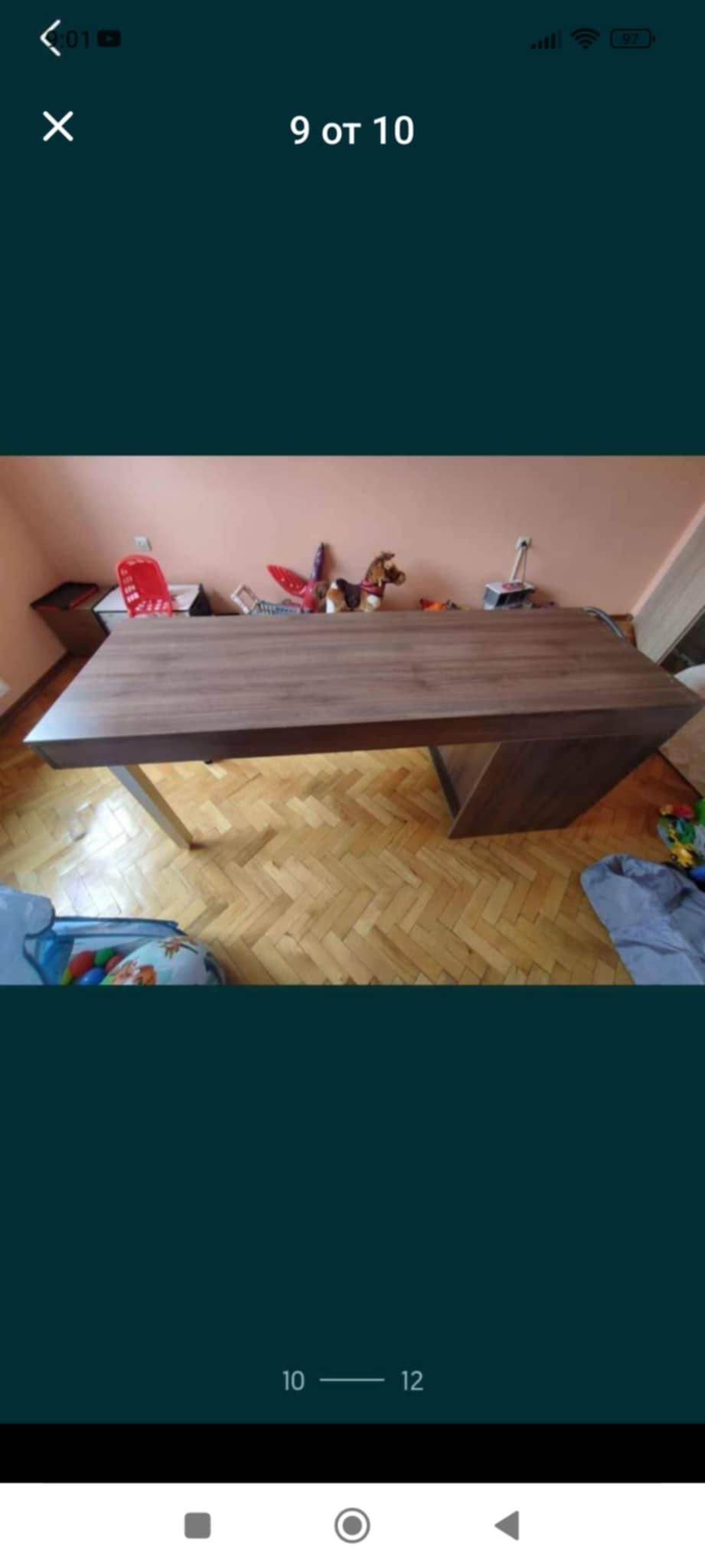 Барплот и шкаф МДФ 18мм. Дъб какао