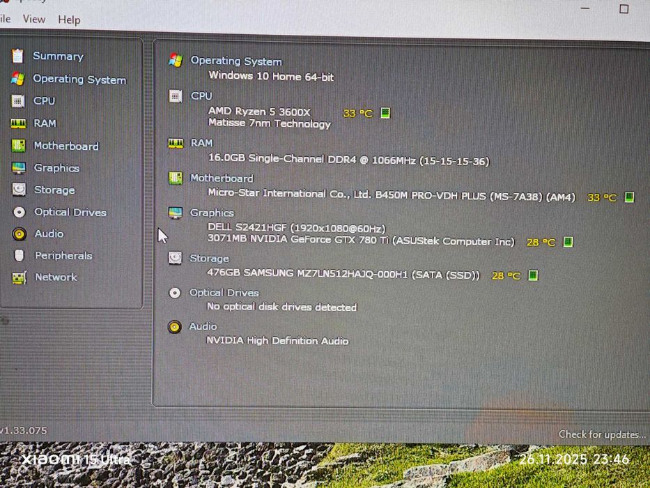 Kit Placa de baza MSI B450 PRO-VHD PLUS Ryzen 5 3600X GTX 780 TI