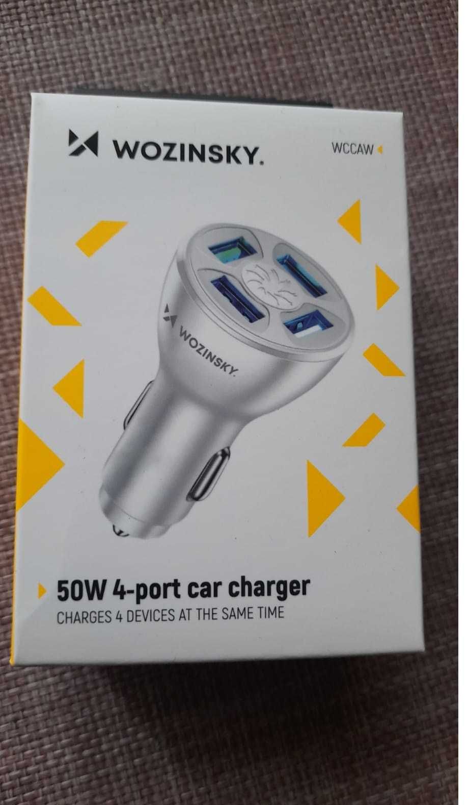 incarcatoare auto premium 50w fast charge quick charge 4 porturi usb