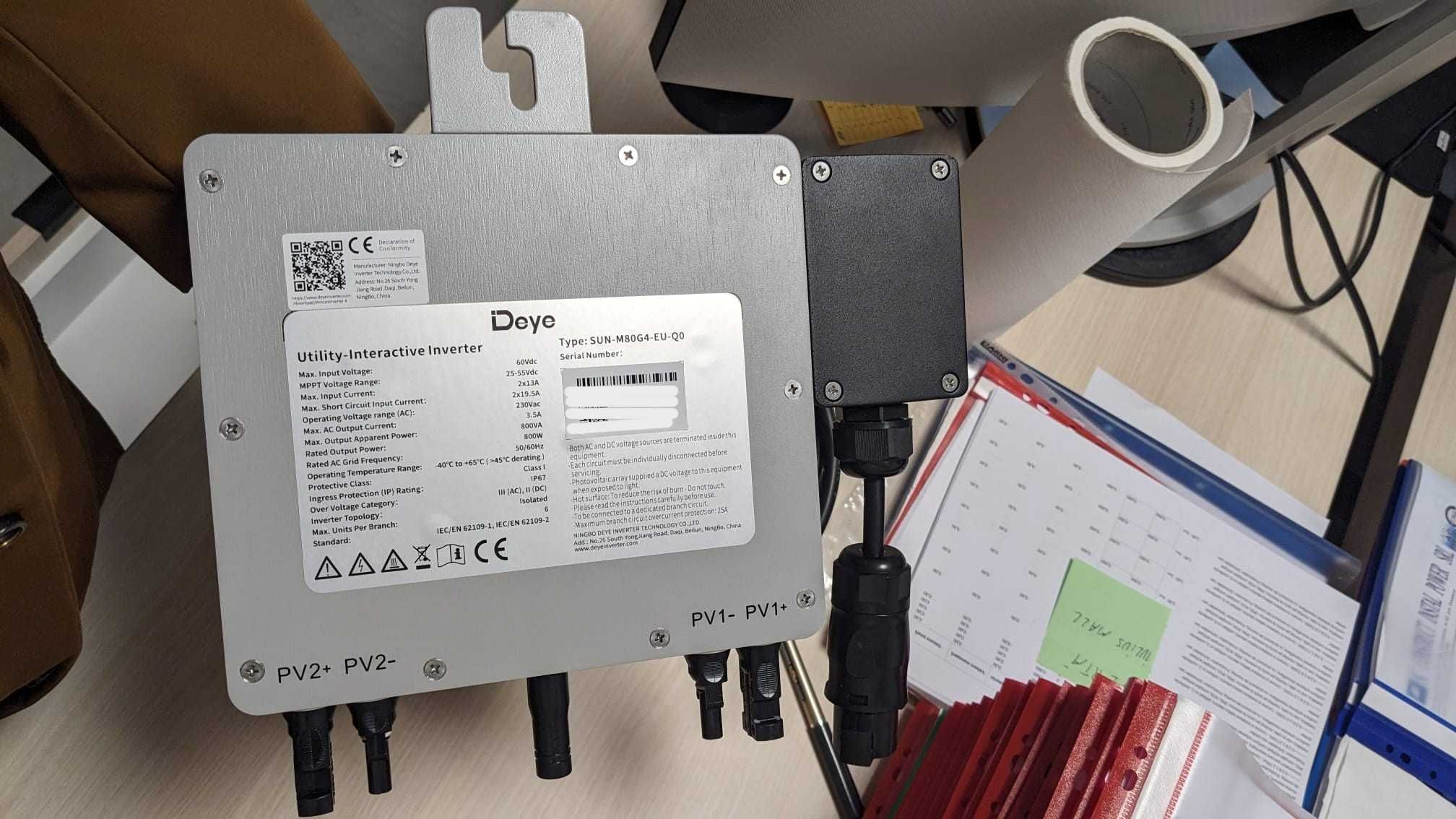 Microinvertor DEYE WIFI smart, 800W, Monofazat 230V