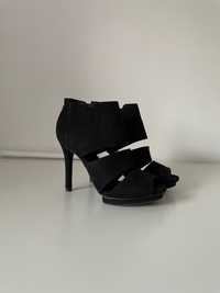Sandale cu toc negre H&M