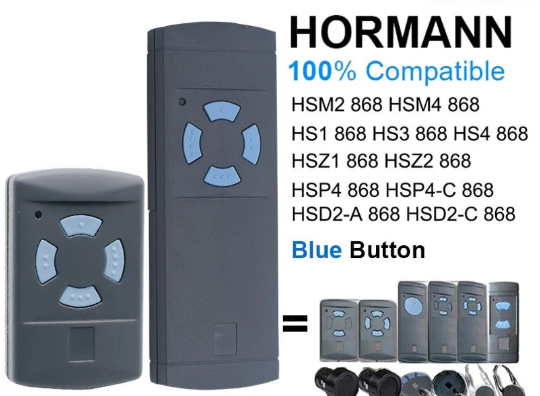 Дистанционно Управление за HORMANN HSM2 HSM4 HSE2 HSE4 HS1 HS2 HS4 HSZ