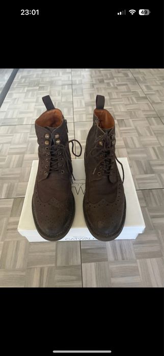 Vand cizme din piele maro Gino Rosii