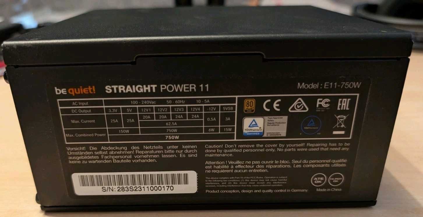 Захранване Be Quiet Straight Power 11 750W 80 Plus Gold
