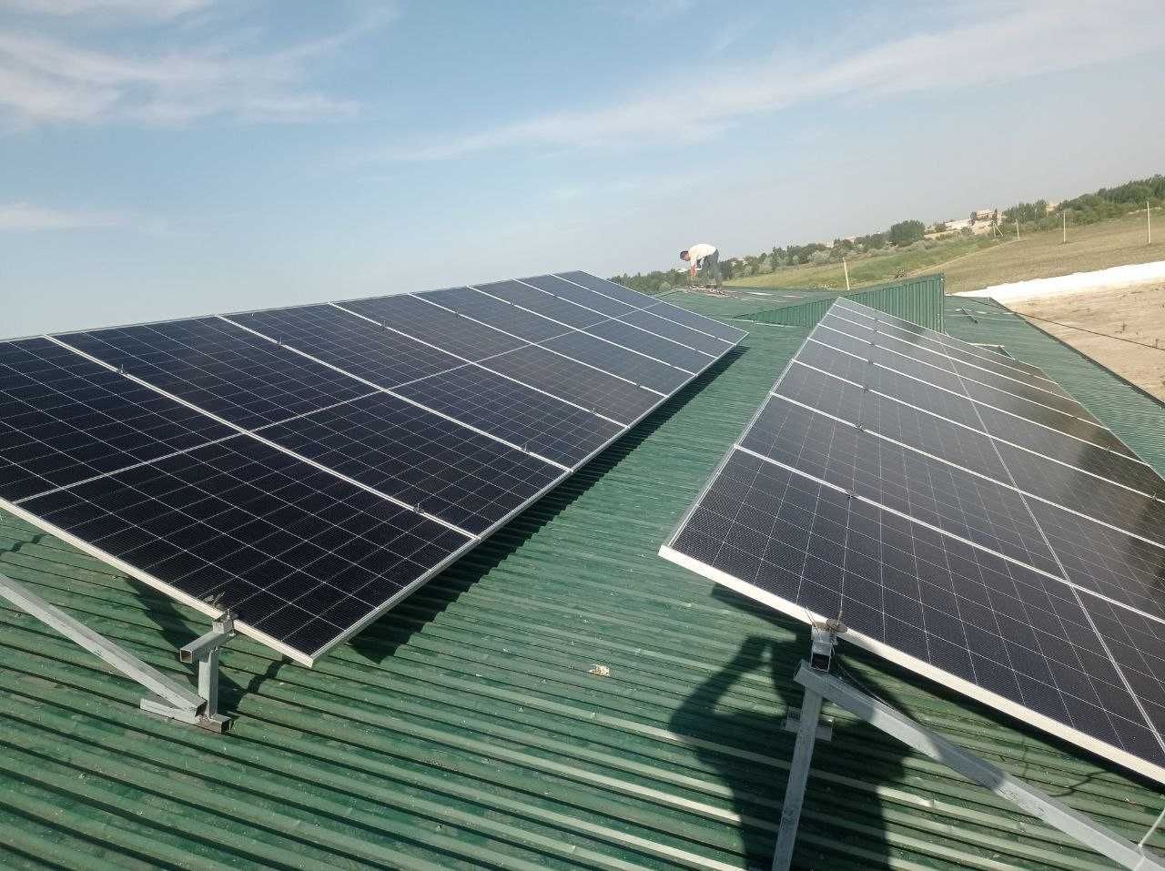 Установка Солнечных панелей quyosh paneli