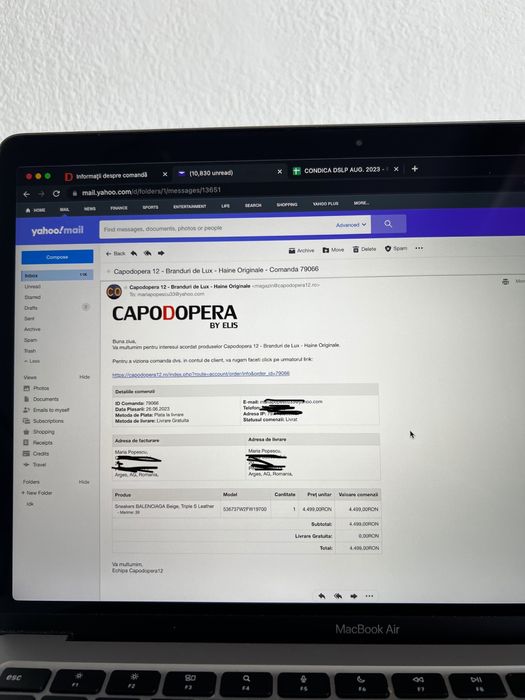 Balenciaga Beige Triple S Leather | Facutra Capodopera | Ca noi