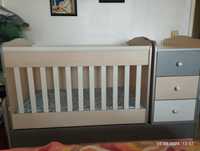 комбинирана бебешка кошара,легло и матрак