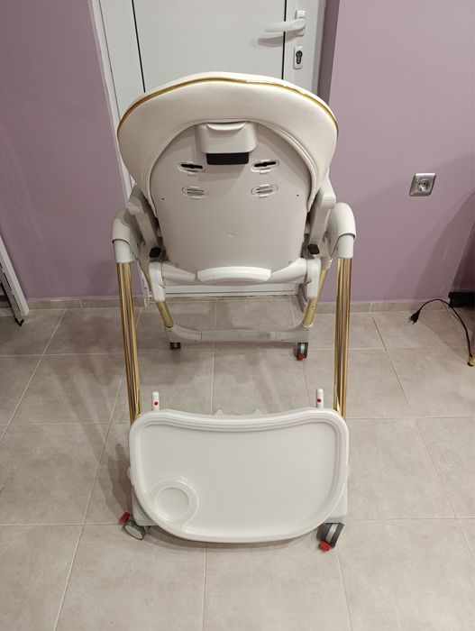 Детско столче за хранене Peg Perego - Prima Pappa Follow Me gold