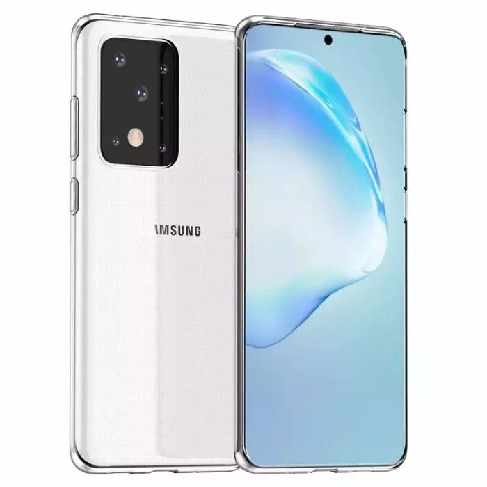 Husa Samsung S20/S21/S22 Plus Ultra Slim Silicon Neagra/Transparenta