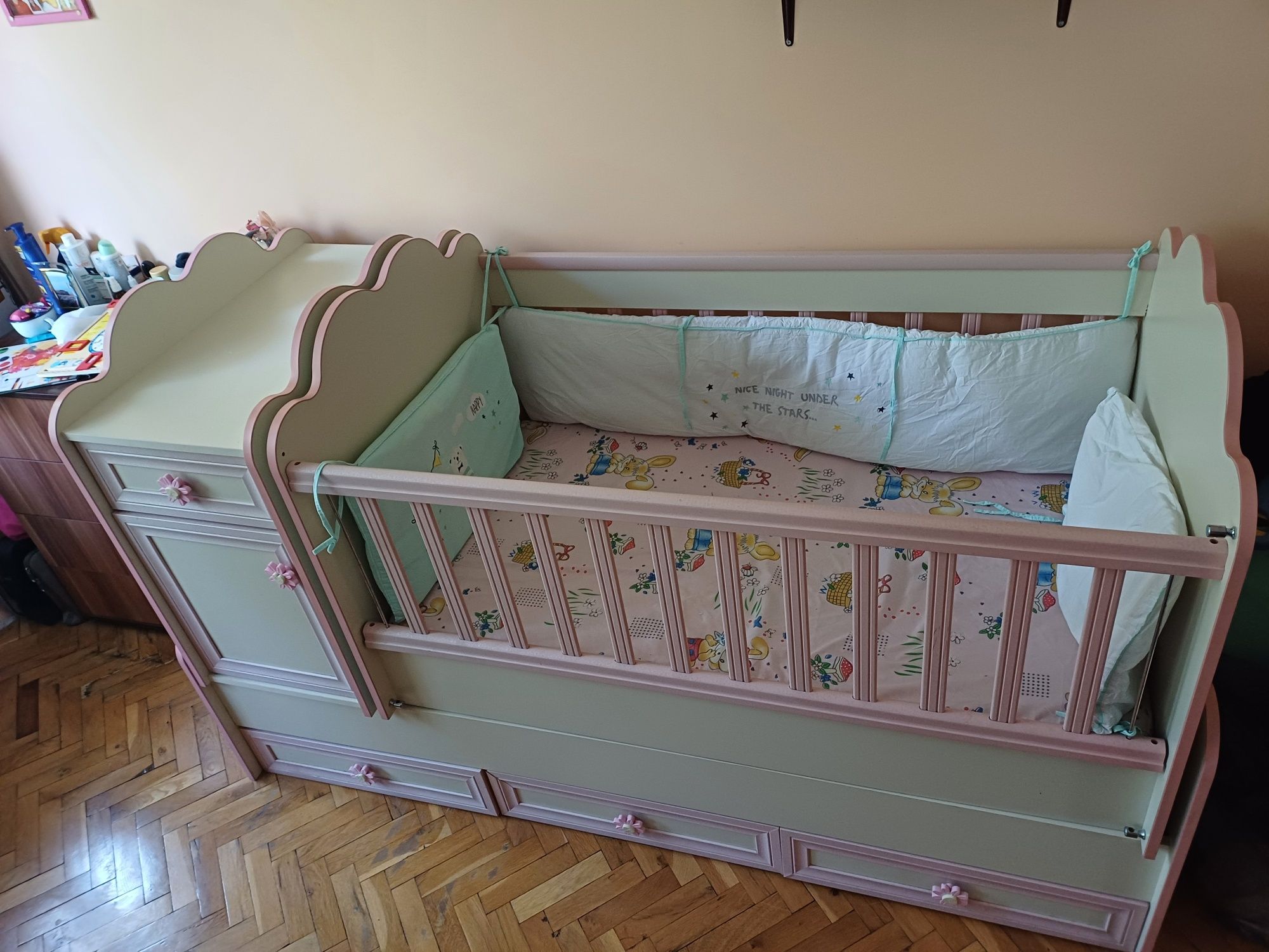 Детска кошара  с матрак