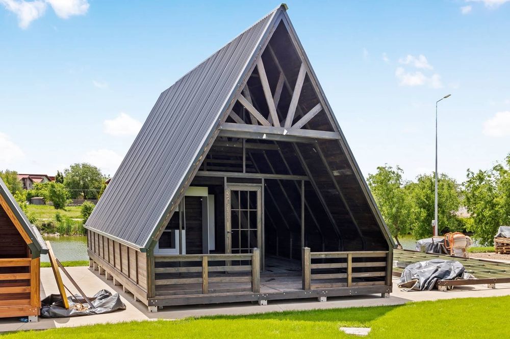 Vand cabana tip A Frame  6m x 9m