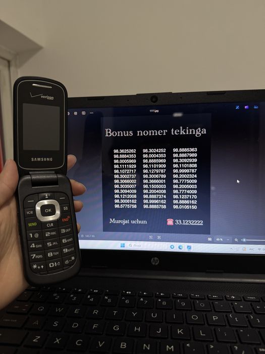 Perfectum Samsung Verizon Gusto 3 + bonusga nomer