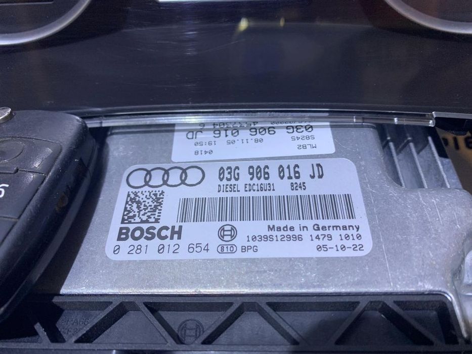 Kit Pornire ECU Calculator Motor Audi A4 B7 2.0TDI BRE 2004 - 2008 Cod 03G906016JD / 0281012654