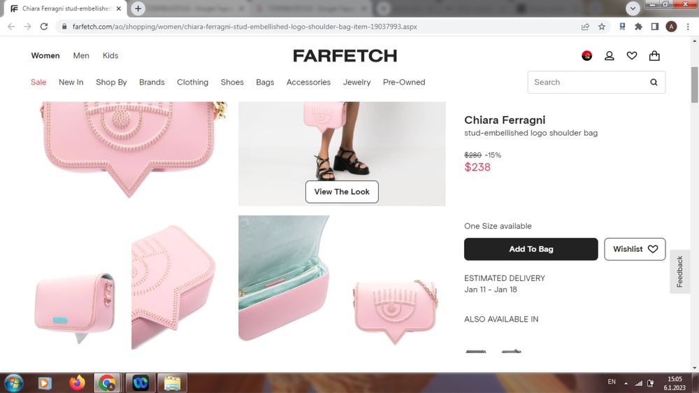 CHIARA FERRAGNI оригинална чанта с кутия