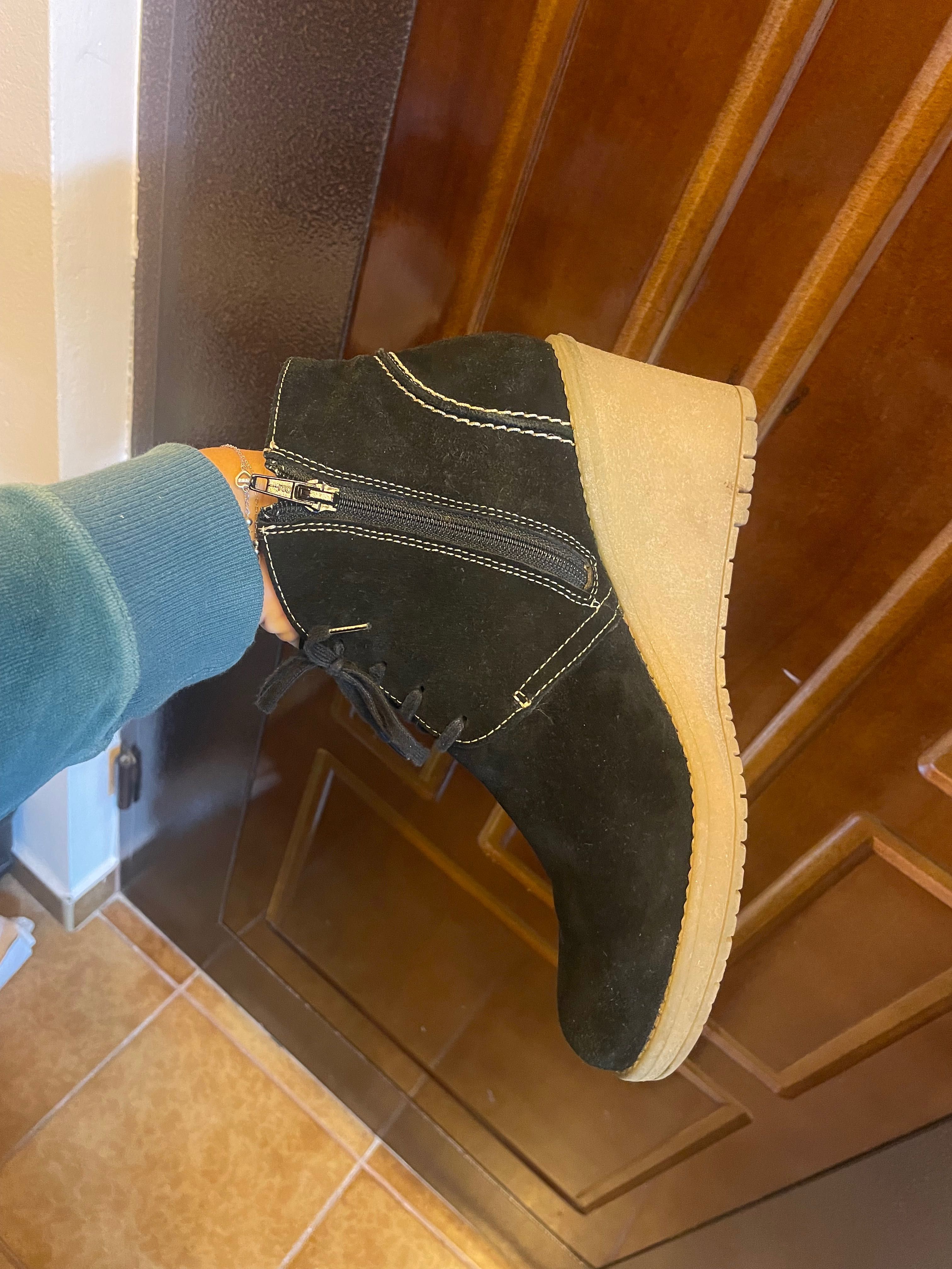 Botine piele întoarsă 38