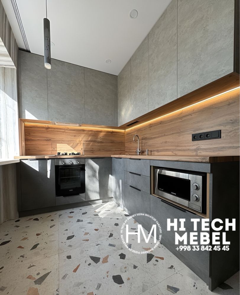 Oshxona mebellari buyurtma asosida LG. Samsung Smeg