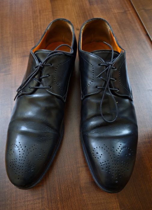 Мужские кожаные туфли на осень и зиму размер 45 оригинал Италия