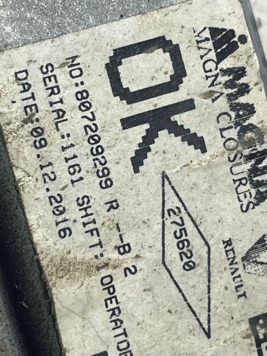 Macara dreapta fata 807209299r Dacia Logan 2 [facelift] [2017 - 2020]