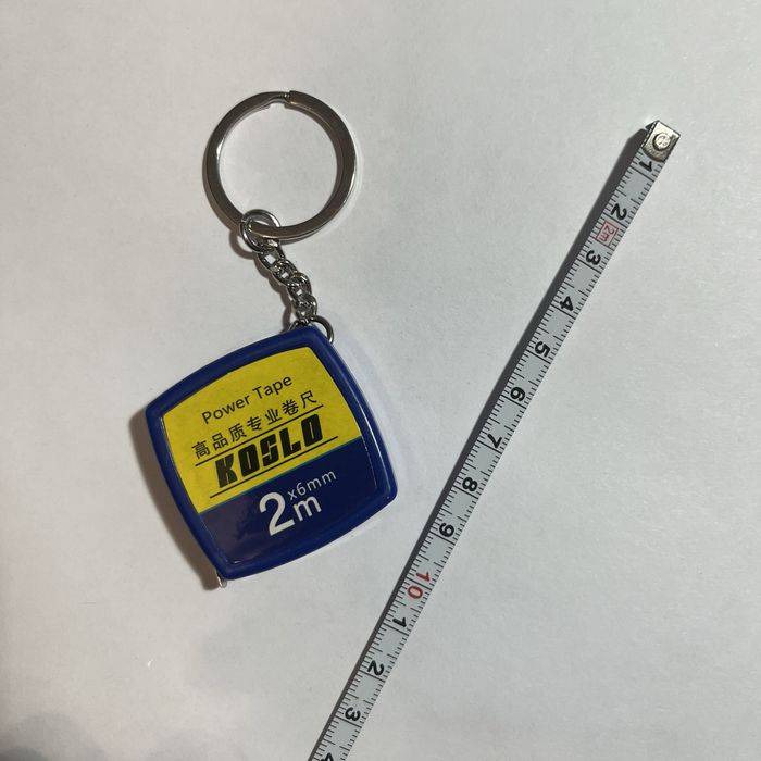 Мини рулетка для измерения в виде брелка