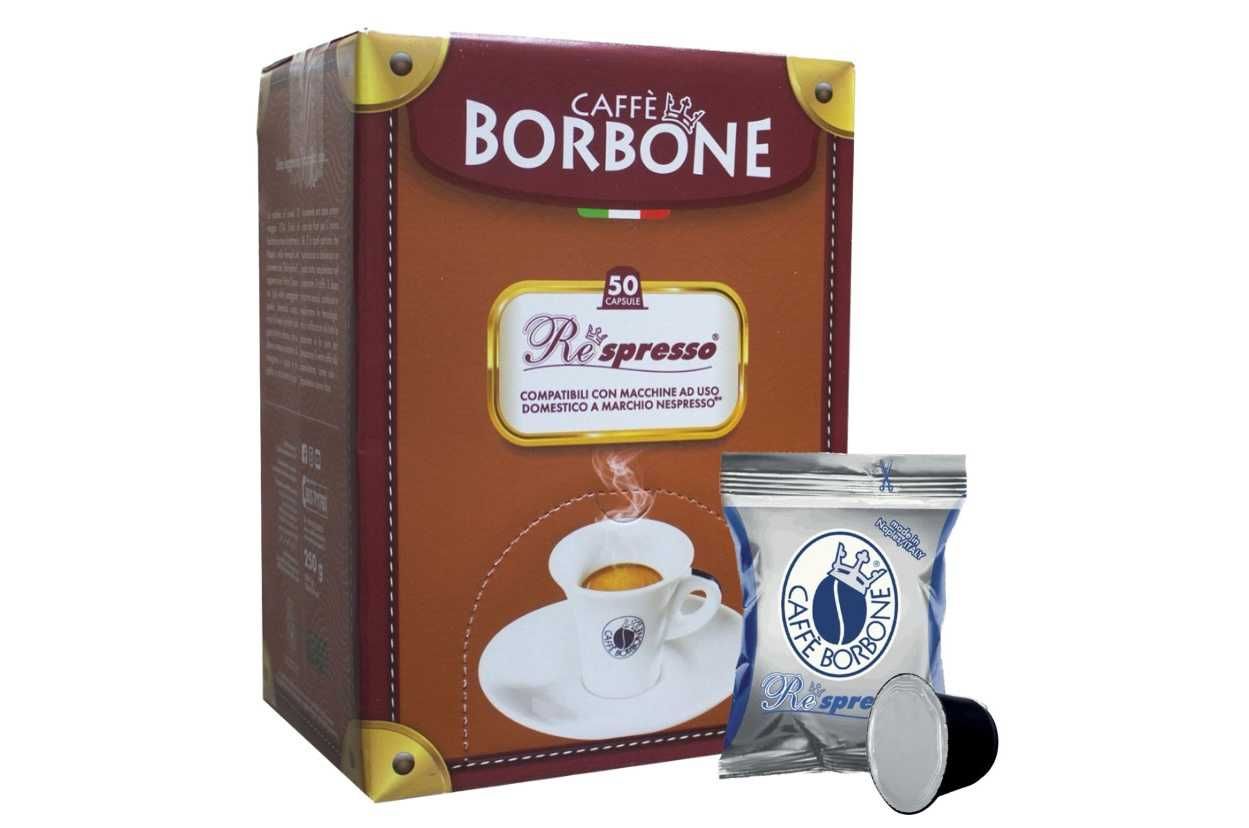 кафе BORBONE Miscela BLU 50бр капсули за nespresso внос Италия