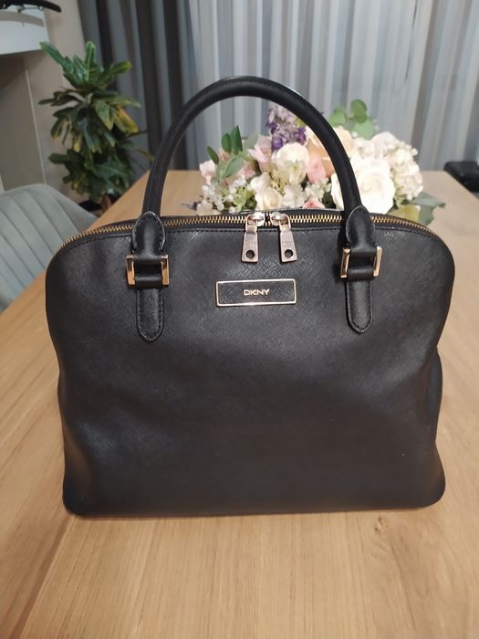Чанта DKNY, естествена кожа