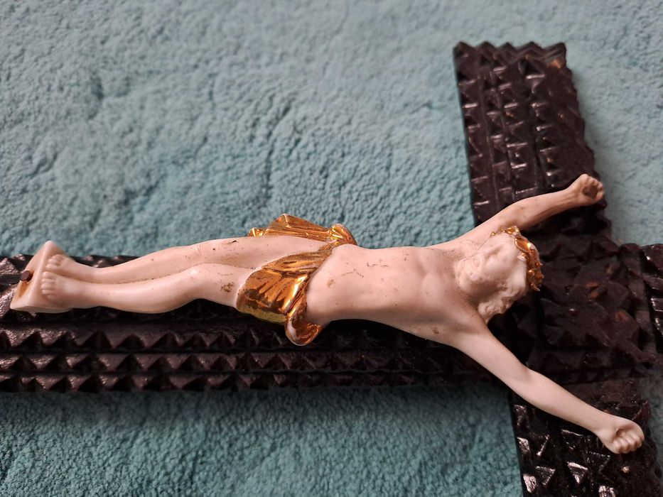 crucifix tramp art 31/17 cm