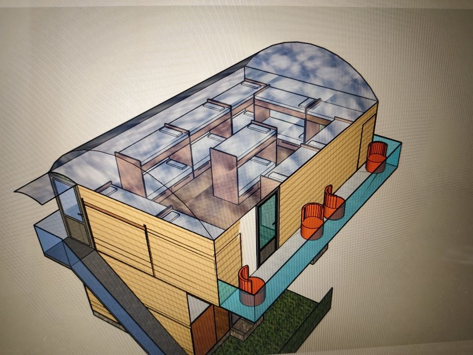 Каркасный дом...
