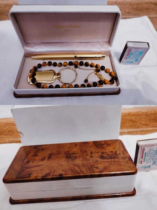 Набор с четками, сувенирные ножи, трубки, новое