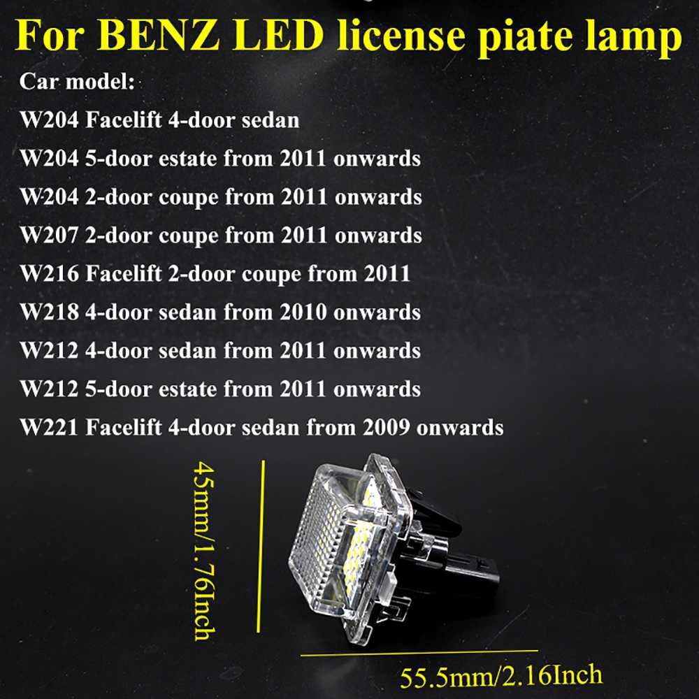 LED плафони заден регистрационен номер Mercedes W204 W212 W221 W216