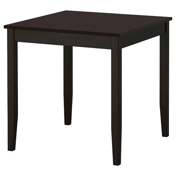 Продается Стол ЛЕРХАМН 74x74 см черно-коричневый ИКЕА, IKEA