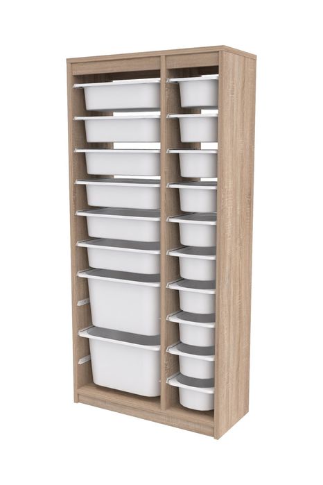 Шкаф за Съхранение с 18 кошници