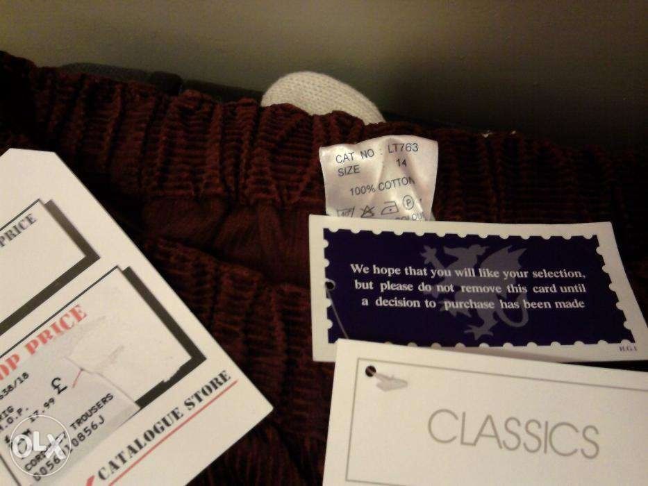 Pantaloni raiati bumbac noi dama nr. 38-40 Anglia, grosi sau subtiri