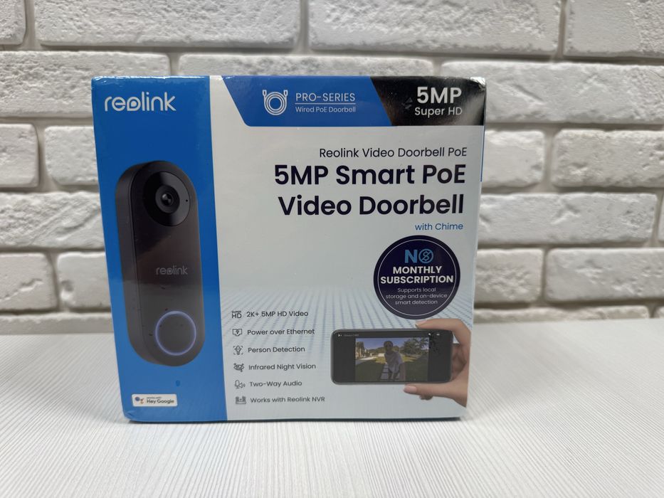 Reolink Doorbell Poe Умный дверной видео звонок