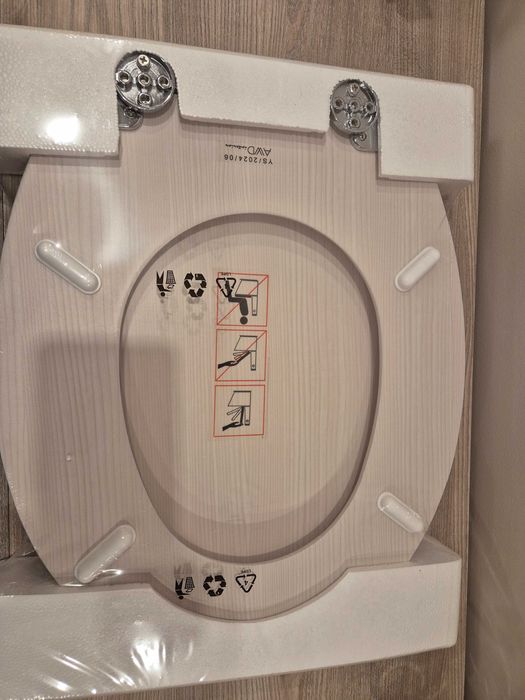 Седалка за тоалетна чиния - MDF, забавено падане